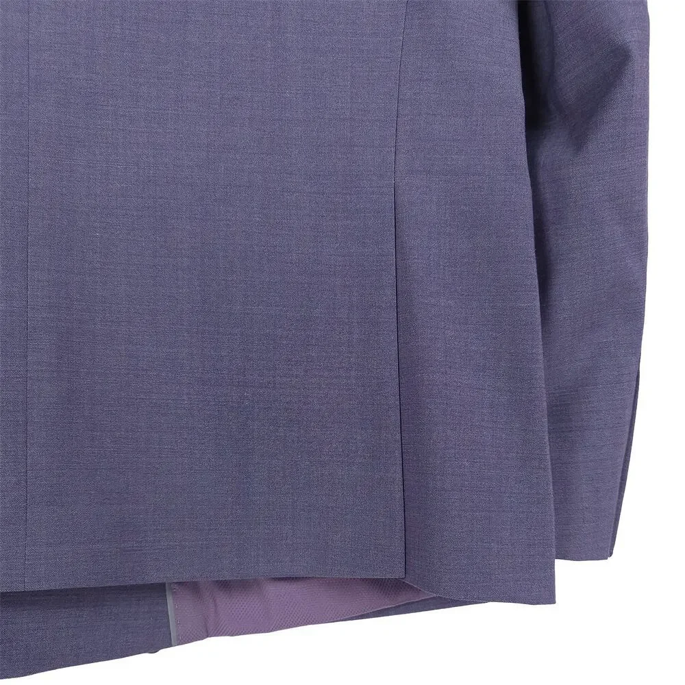 Bar III Mens Slim Fit 2 Piece Suit 36R 32x30 Lavender Purple Solid Stretch Wool